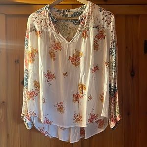 Lucky Brand floral blouse